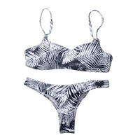 2019 New Summer Women Solid Bikini Set